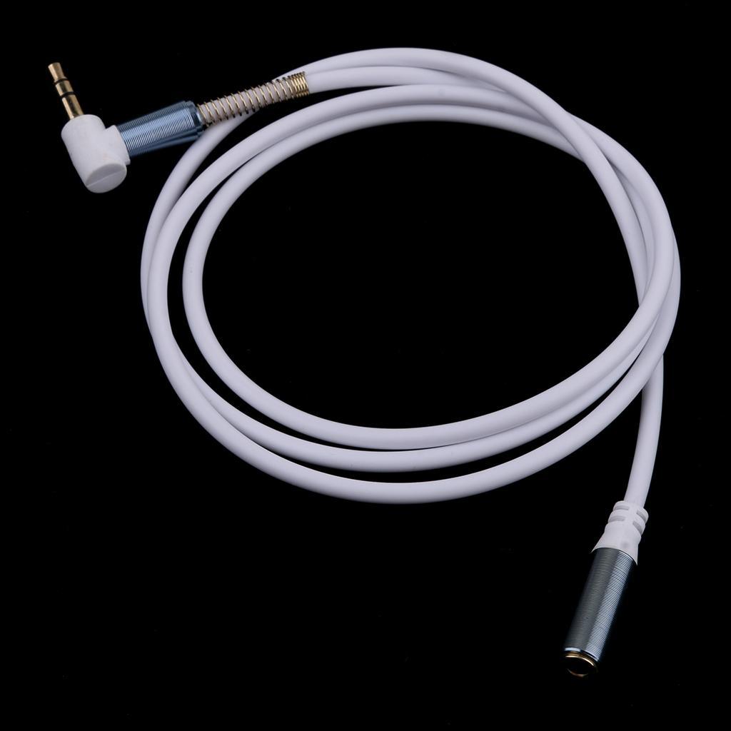 3.5mm Extension Audio Male to Female Aux Headphone Cable white