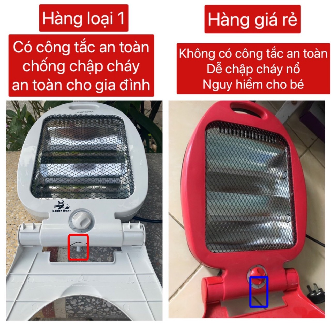 Quạt sưởi, Đèn sưởi hồng ngoại hình cá 800w, có role an toàn hàng chính hãng