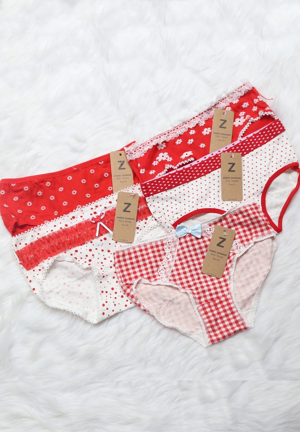 Hộp 5 Quần lót cotton co giãn thời trang QL 8198