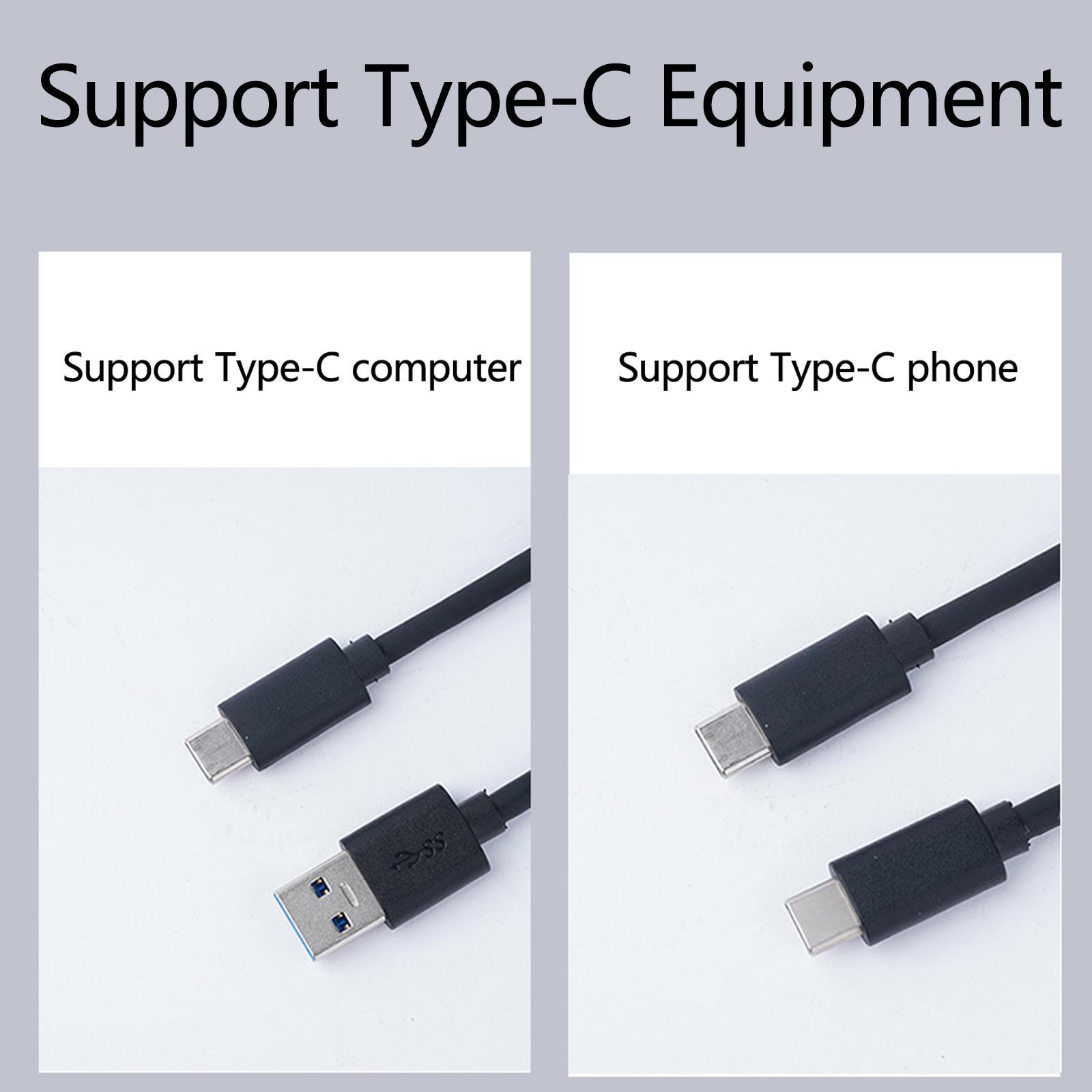 USB3.1 Type-C M.2 NVMe Enclosure, PCIe/ NGFF SATA Box, External Drive Case for 2230/2242/2260/2280