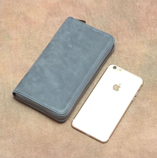 Ví dài cầm tay da bò thật chống RFID - BHLD189