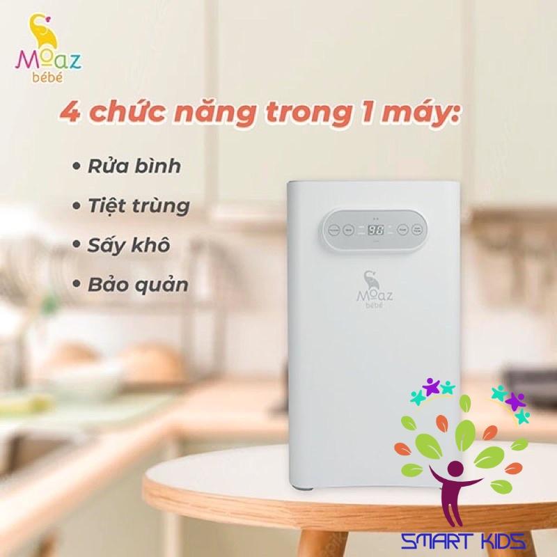 Máy Rửa Bình Sữa Và Tiệt Trùng Sấy Khô Đồ Dùng Cho Bé Moaz Bebe MB-035