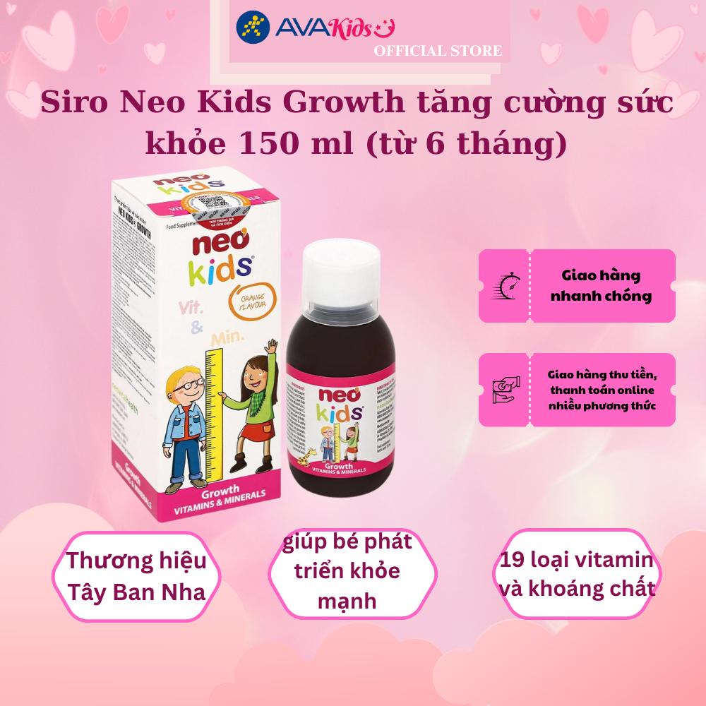 Siro Neo Kids Growth tăng cường sức khỏe 150 ml (từ 6 tháng)