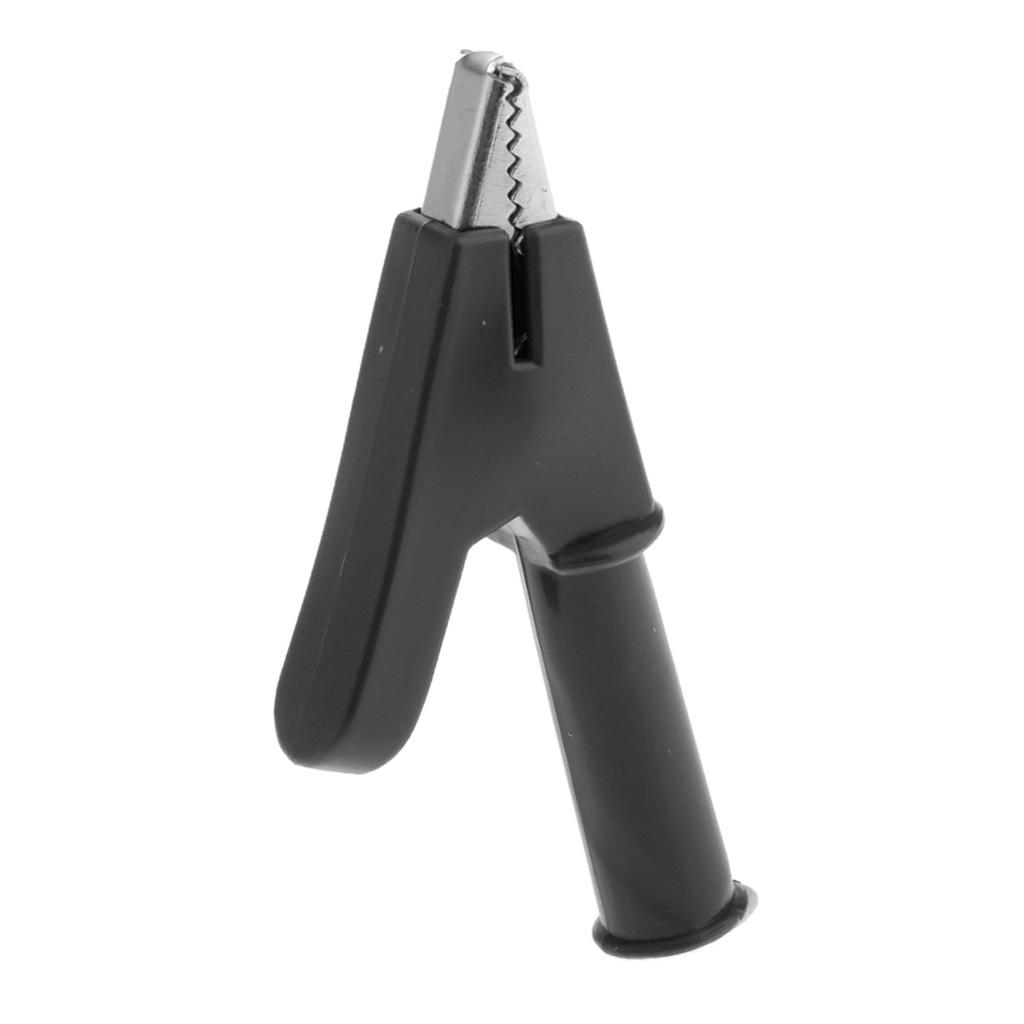 10mm Insulated Electric Alligator Clip Clamp Connector for Test Lead Black