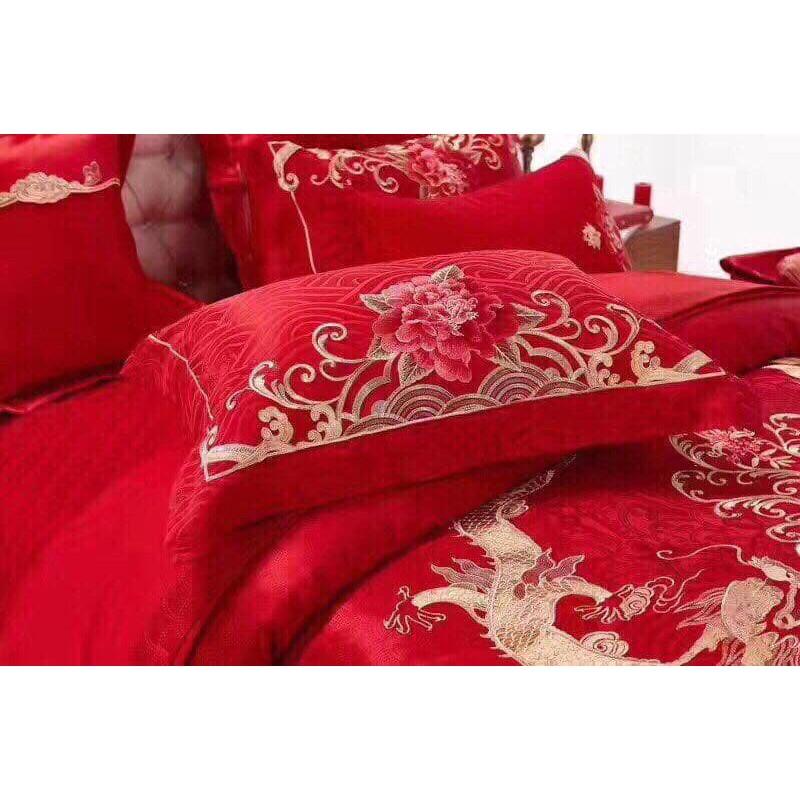BỘ CHĂN GA LỤA GẤM HOÀNG GIA