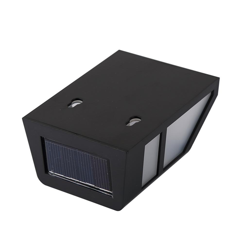 Solar Powered LED Light Wall Lamp 2 LEDs Solar Energy Light Sensor Wall Night Lights Energy Saving Outdoor Waterproof for Home Garden Yard Stairway Fence Patio Wall Pathway Lamps
