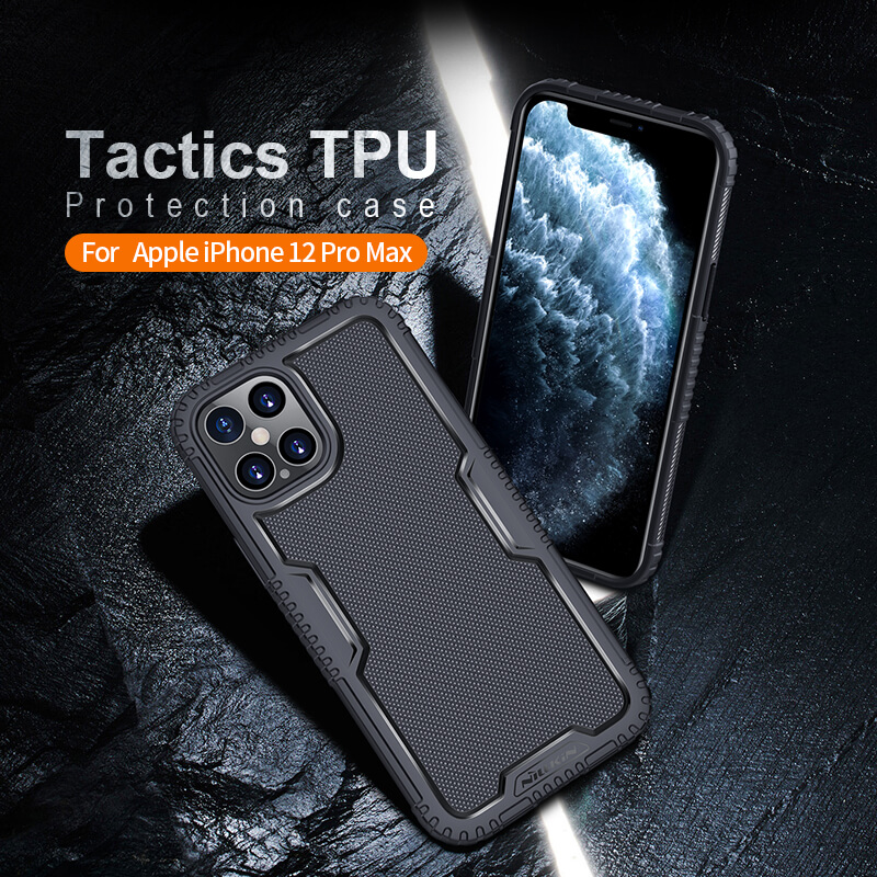 Ốp lưng iPhone 12 Pro Max/ 12 Pro Max/ 12 Nillkin Tactics chống sốc - Hàng chính hãng