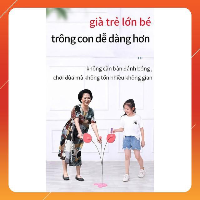 Hot  Dụng cụ đánh bóng bàn luyện tập phản xạ cho bé 110cm Sky Life