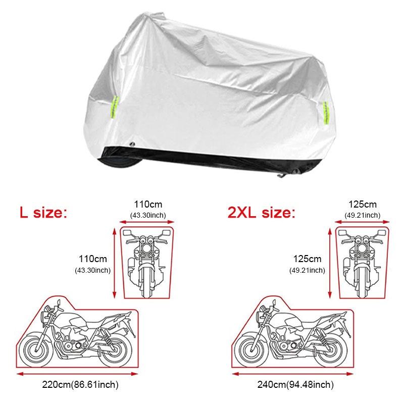 Bọc xe máy Bọc Polyester Chống nắng chống nắng đa năng Chống bụi Bọc xe tay ga Phụ kiện xe máy
