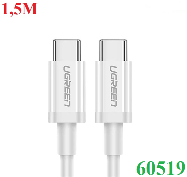 Cáp USB Type C to USB Type C kết nối sạc, truyền dữ liệu Ugreen 60519 dài 2m chính hãng