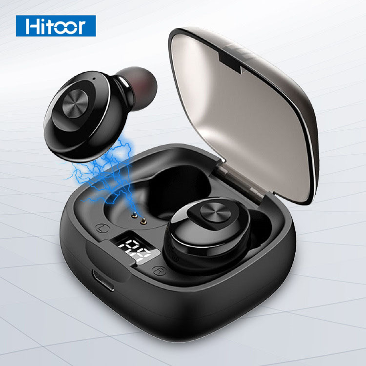 Tai nghe BLUETOOTH Hitoor HXG8 TWS hiển thị LED kỹ thuật số Tai nghe bluetooth 5.0 thể thao tai nghe mini tai nghe không dây - HÀNG NHẬP KHẨU