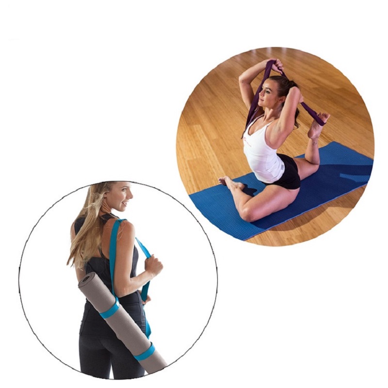 Dây buộc thảm tập Yoga , dây đeo thảm , dây đai cotton đủ màu co giãn đa năng tiện dụng hỗ trợ các bài tập Yoga