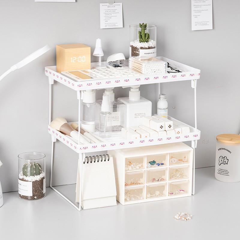 Kệ xếp đồ gấp gọn đa năng có thể ghép nhiều tầng desk decor bàn học DecorMe