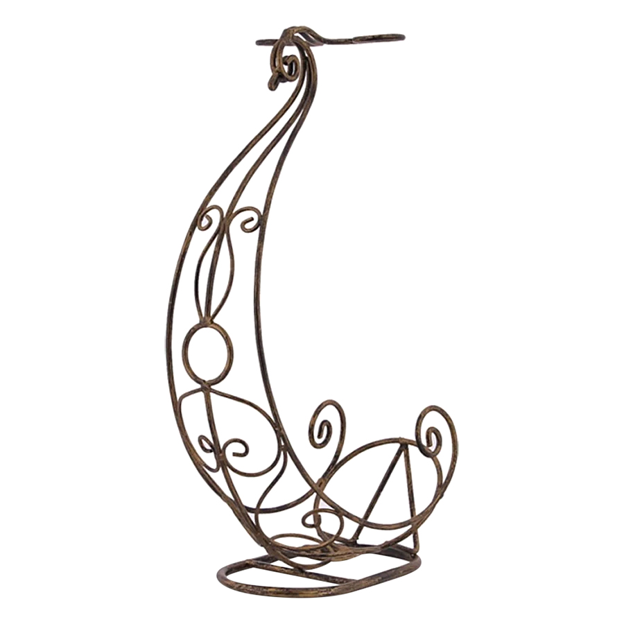 Kệ Rượu Kết Hợp Treo Ly Hình Hoa Văn Thiên Nga Eden Living EDL-R018