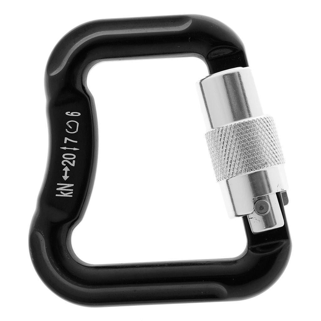4 Pieces / Set 20KN Abseiling Paragliding Paraglider Parachute Snap Auto Lock Carabiner