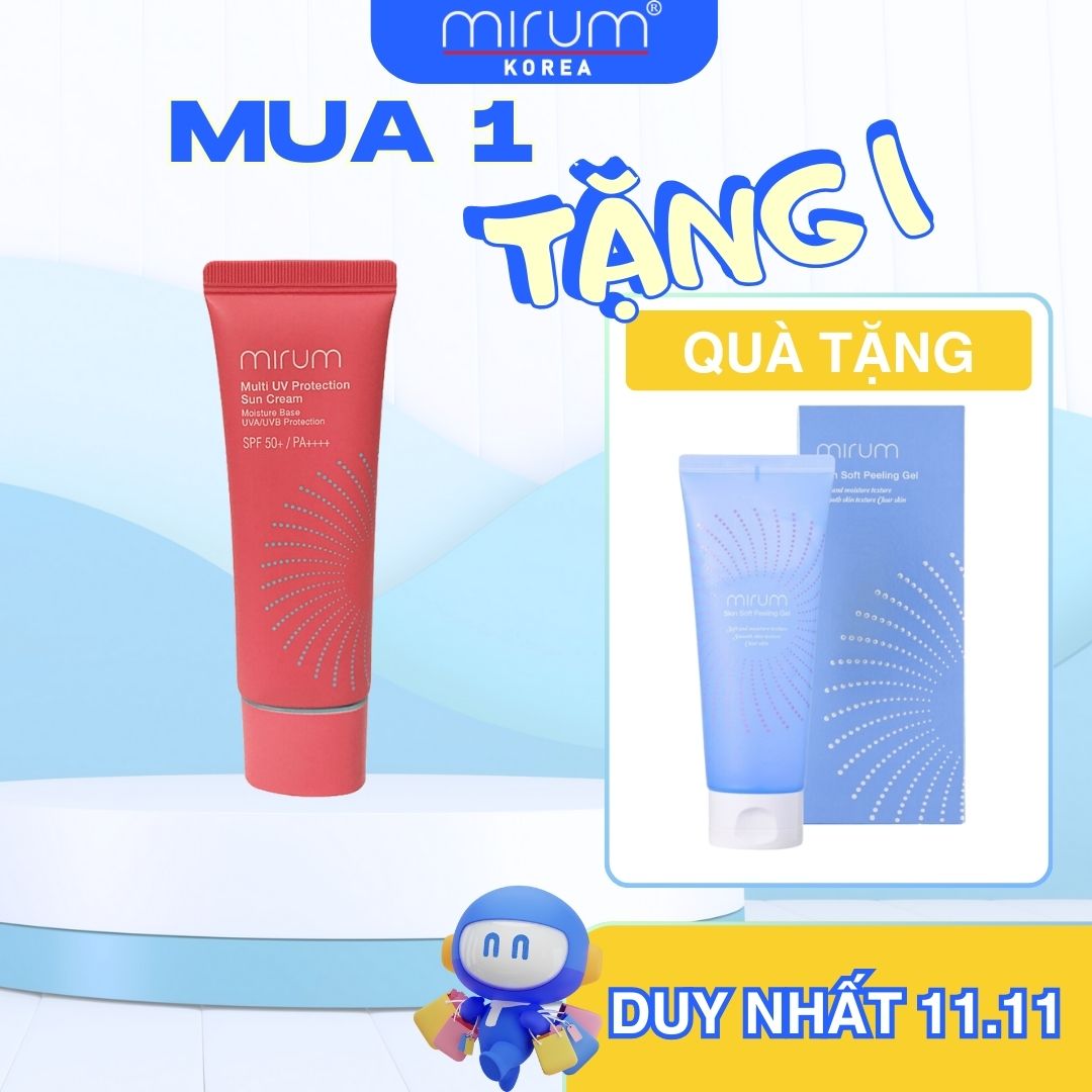 Kem chống nắng Mirum nâng tông, dưỡng trắng, ngừa lão hóa và bảo vệ da toàn diện 50ml – Mirum Multi UV Protection Sun Cream SPF 50+/PA+++