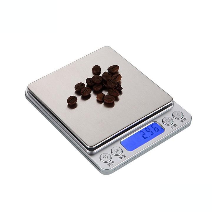 Cân Tiểu Ly Điện Tử 3kg I2000 Siêu Chính Xác, Cân Nhà Bếp Mini Tiện Lợi