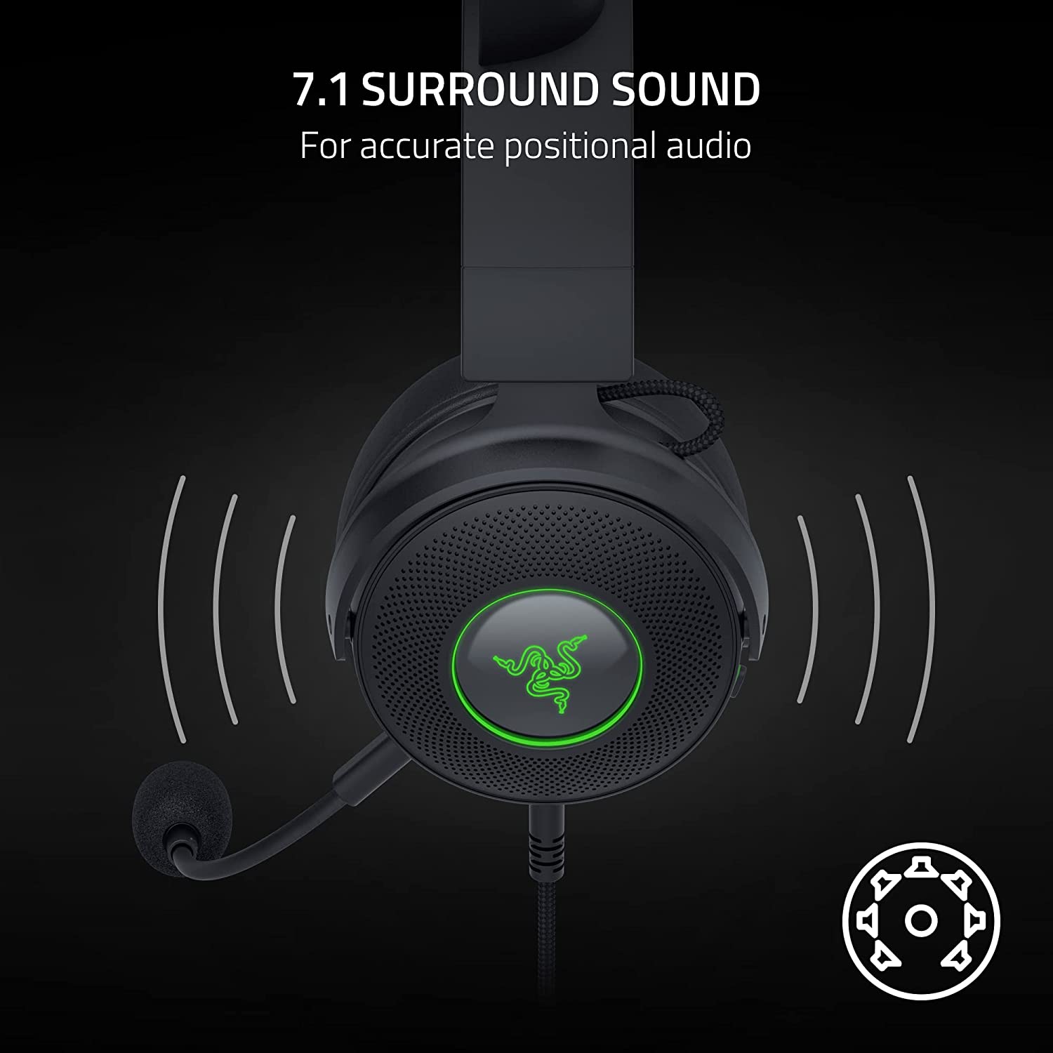 Hình ảnh Tai nghe có dây chùm đầu Razer Kraken Kitty Edition V2 Pro-Wired RGB Headset with Interchangeable Ears_Mới, hàng chính hãng