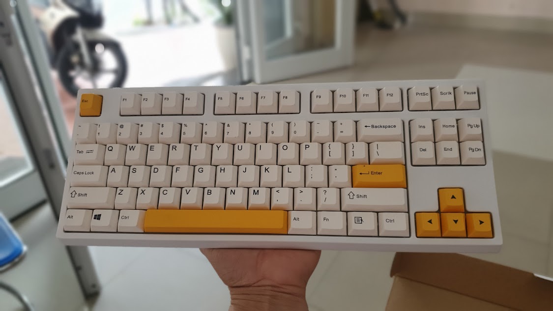 Bàn phím keycool KC87 3 modes Hotswap Gateron red Swich - Hàng chính hãng