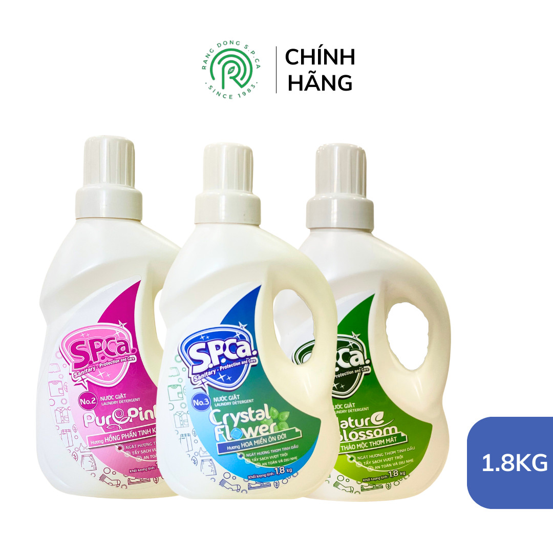 Nước giặt S.P.Ca. - Hồng Phấn Tinh Khôi 1.8 kg