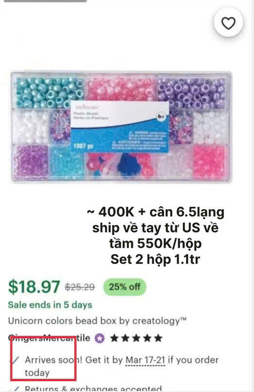 Set Nguyên Liệu Hạt Cườm Tự Làm Phụ Kiện Vòng Cổ, Vòng Tay Cho Bé - HÀNG CHÍNH HÃNG MINIIN