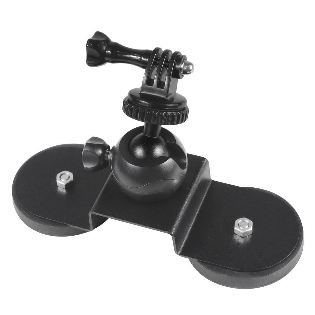 Cúp hút xe cho GoPro 10 9 Insta 360 Camera hành động Bộ chuyển đổi giá ba chân giá 360 Ball Head