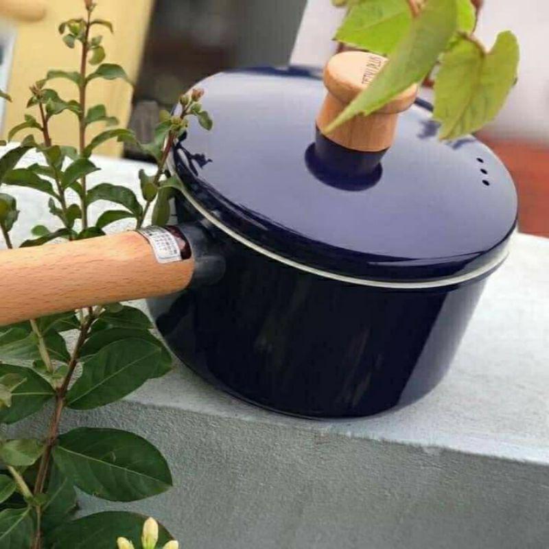 Nồi Quánh Nấu Bột Tetsu 16cm phủ men chống dính ceramic