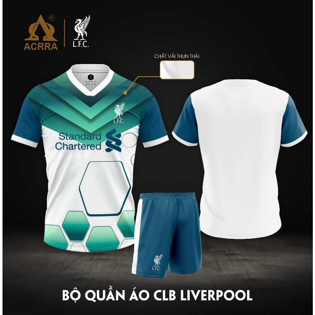 Bộ Quần Áo Đá Bóng LIVERPOOL nhiều màu sắc, Có in tên số theo yêu cầu