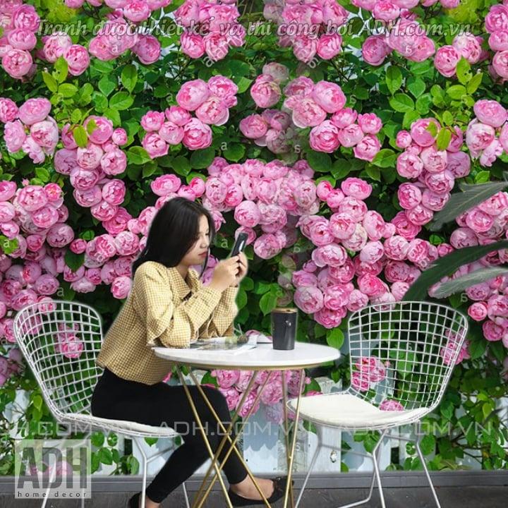 Tranh dán tường hoa hồng