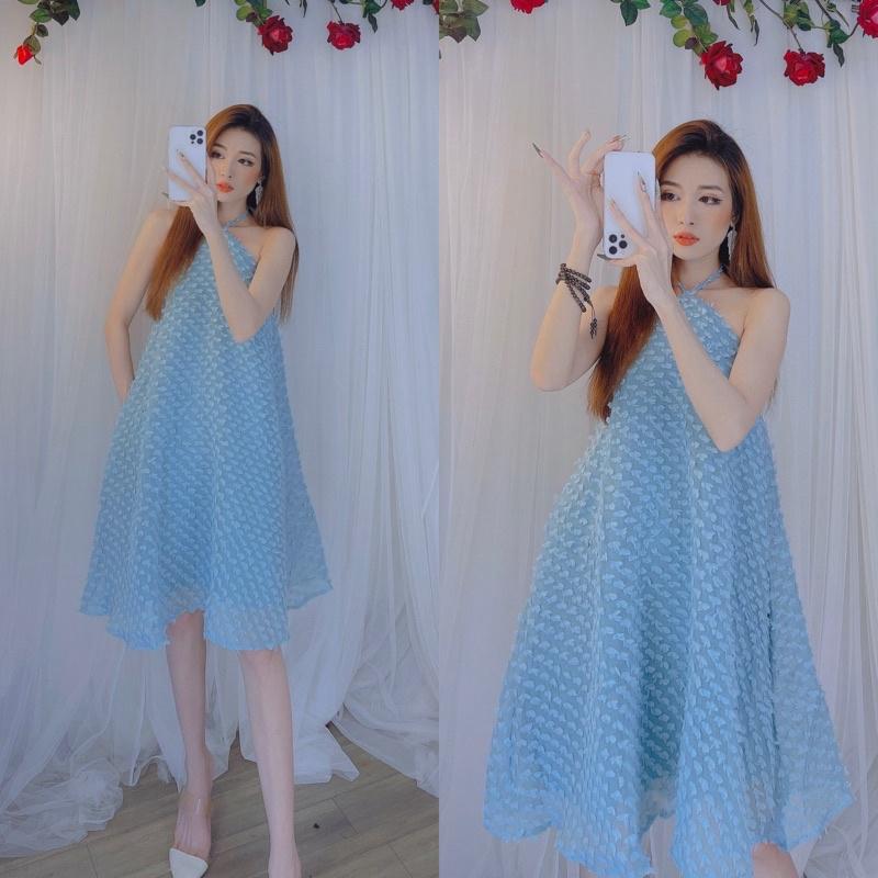 Đầm Yếm xoè bầu bí bon chen bkfrreship