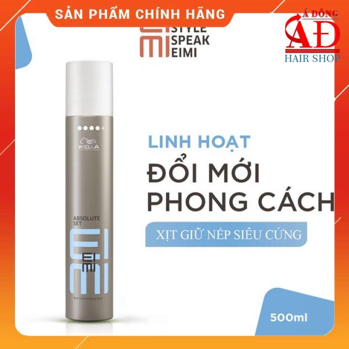 Keo xịt hoàn thiện giữ nếp tóc Wella EIMI Absolute Set 500ml