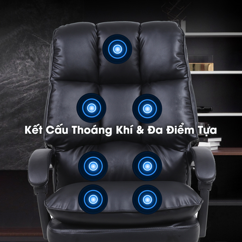 Ghế Xoay Văn Phòng Làm Việc Thư Giãn Đa Năng Kết Hợp Ghế Gaming Có Gác Chân - Hàng Chính Hãng