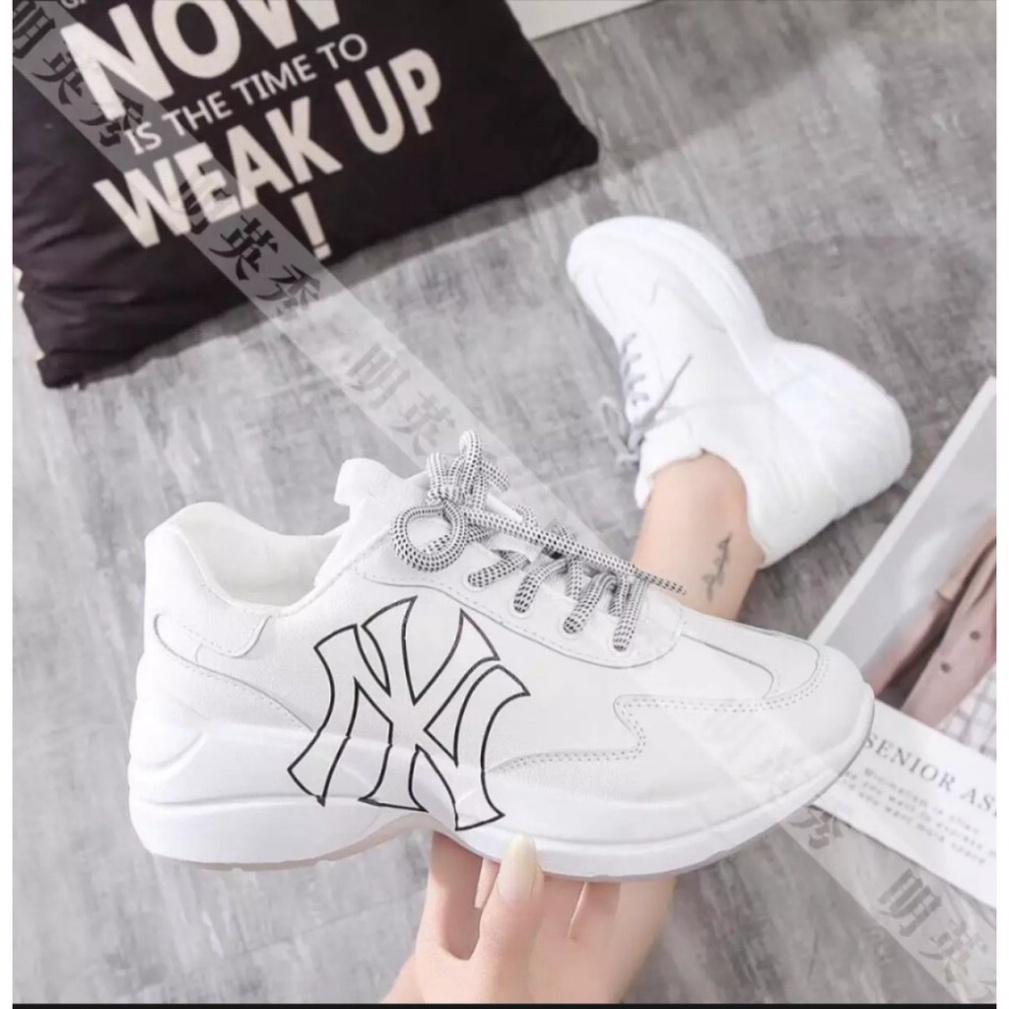 FREE SHIP 50K Giày thể thao độn đế nữ , giày sneaker nữ đế độn in chữ 3 màu siêu đẹp - 40.