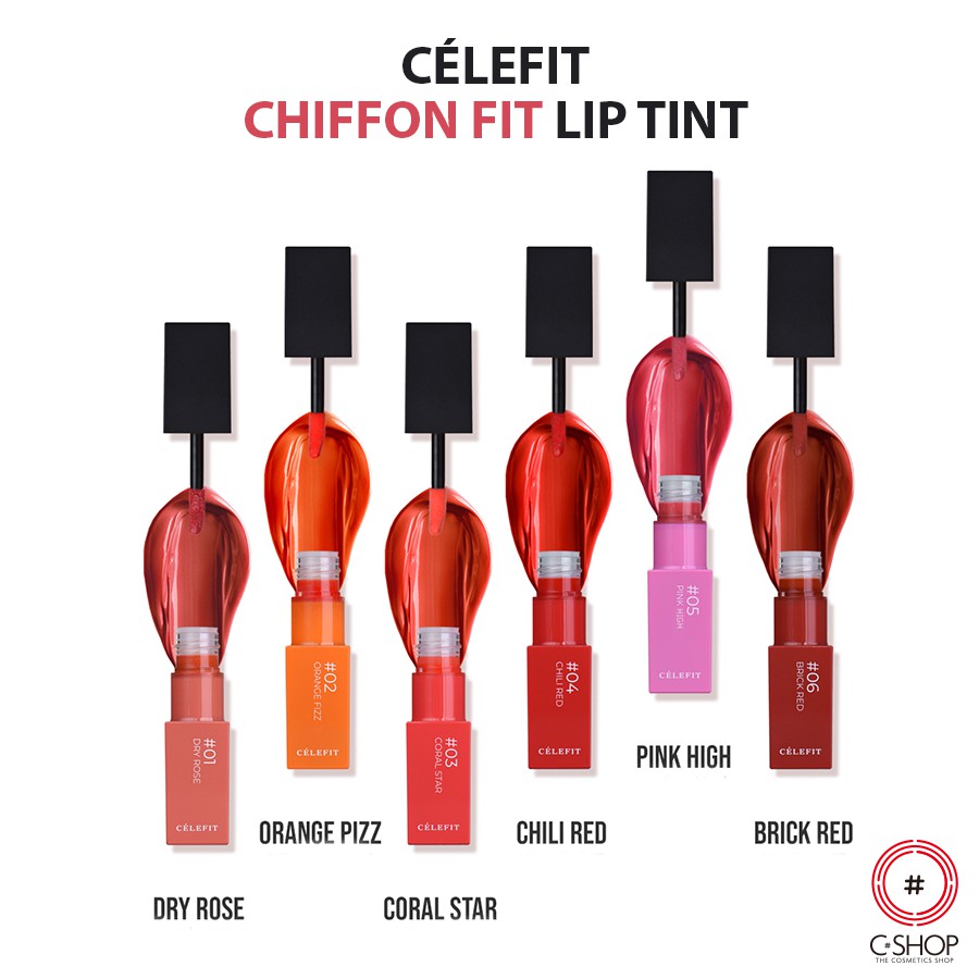 Son CÉLEFIT Chiffon Fit Lip Tint 3g