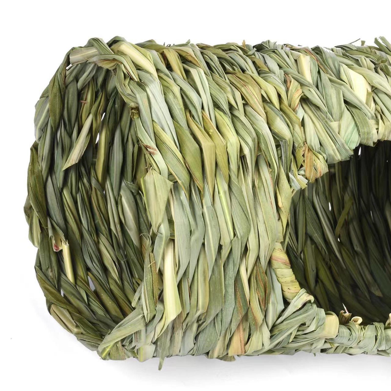 Hamster Grass Tunnel Toy Interactive Toy with Ball for Hamster Pocket Pets