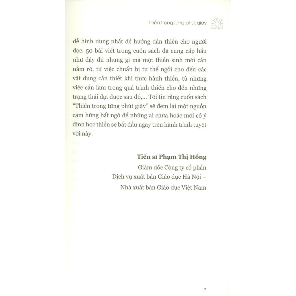 Sách Thiền Trong Từng Phút Giây