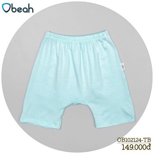 Obeah set bộ tay lỡ trắng phối xanh (sơ sinh) Fullsize 59 đến 90 cho bé từ 0 đến 24 tháng