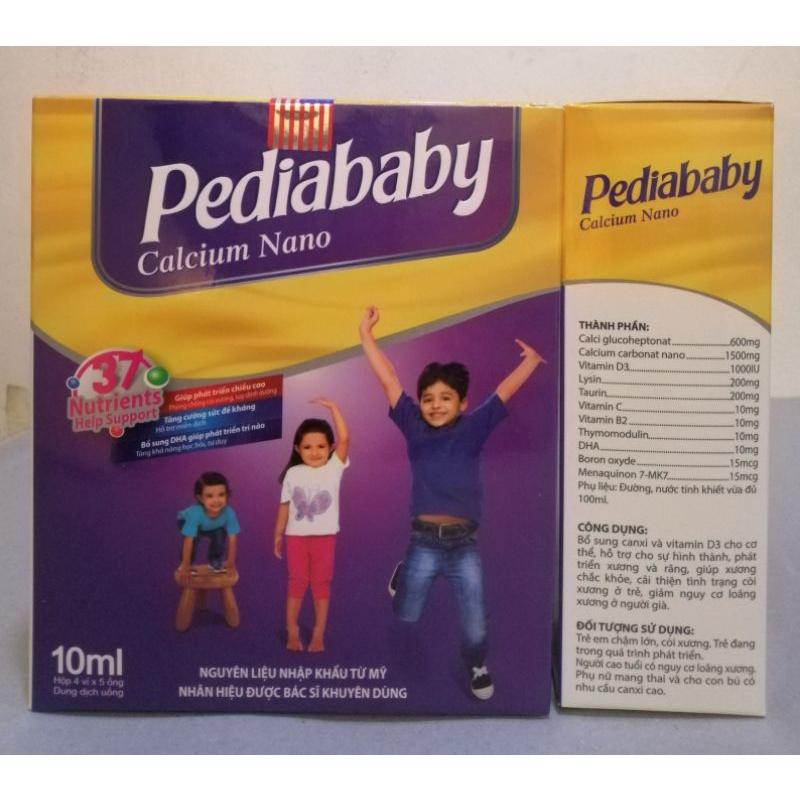 Pediababy bổ sung canxi, DHA giúp phát triển chiều cao và tăng cường sức đề kháng