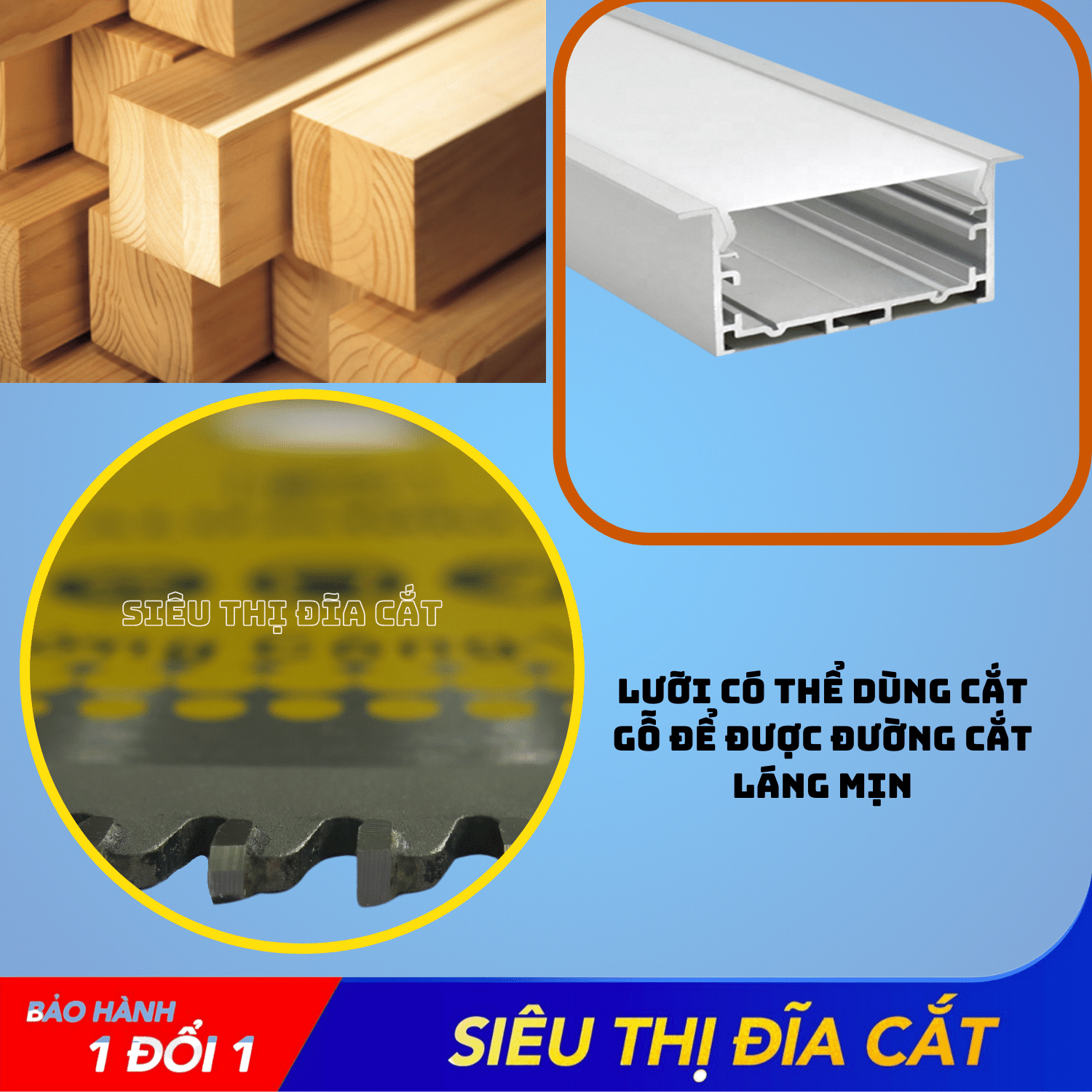 LƯỠI CẮT NHÔM 255-120 RĂNG KINGTOM VÀNG – CHẤT LƯỢNG VÔ ĐỊCH PHÂN KHÚC GIÁ RẺ!