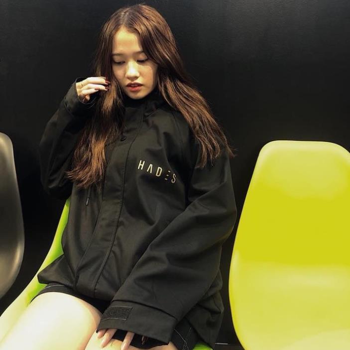 Áo khoác dù unisex form rộng Sói nam nữ phong cách thời trang kim gia