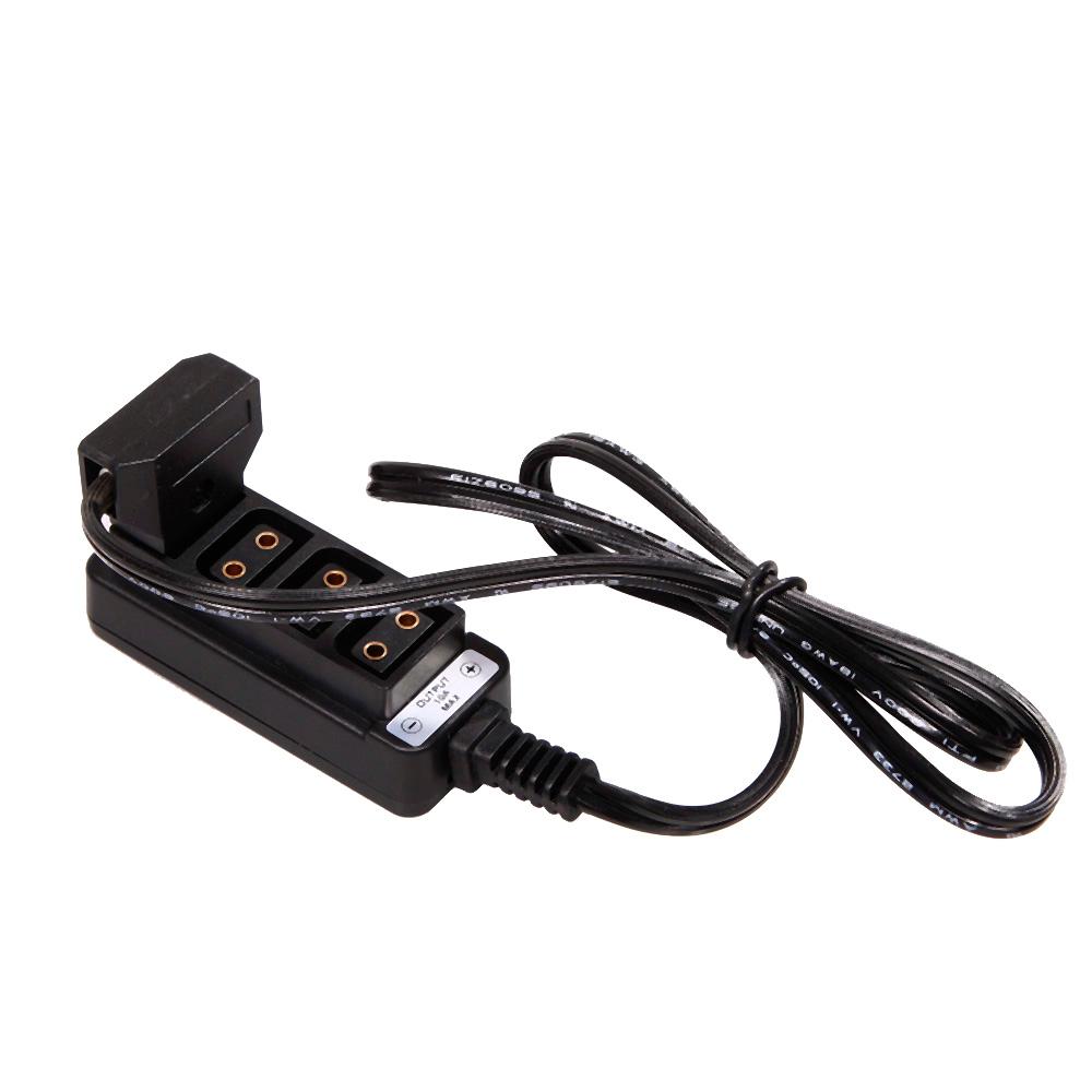 Male D-Tap B Type Power Tap to 4 Female D-Tap P-Tap Hub Adapter for Photography Power