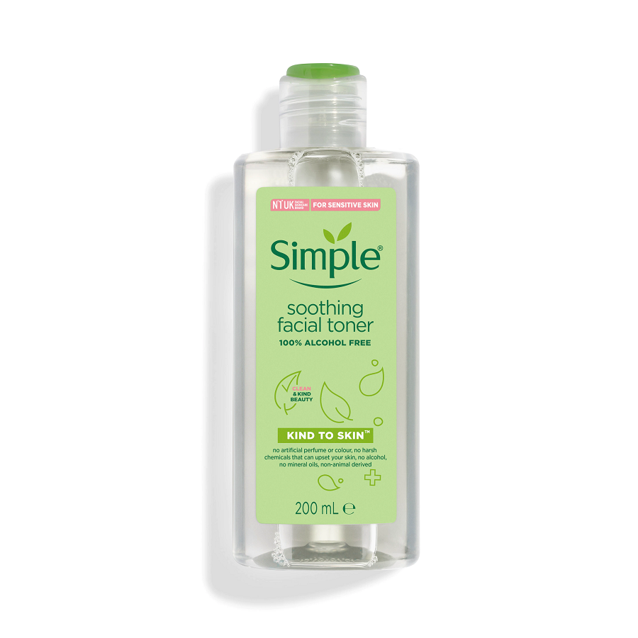 Nước Hoa Hồng Simple Kind To Skin Soothing Facial Toner 200ml - Mẫu Mới