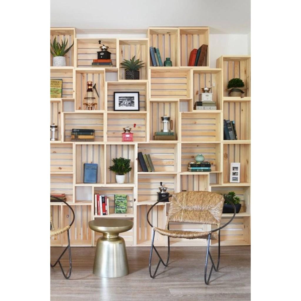 Hộp PALLET gỗ để đồ đa năng - Hộp gỗ thông trang trí