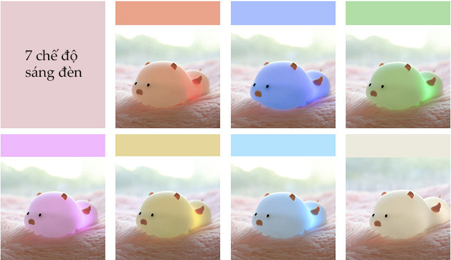 đèn ngủ heo con thiên sứ