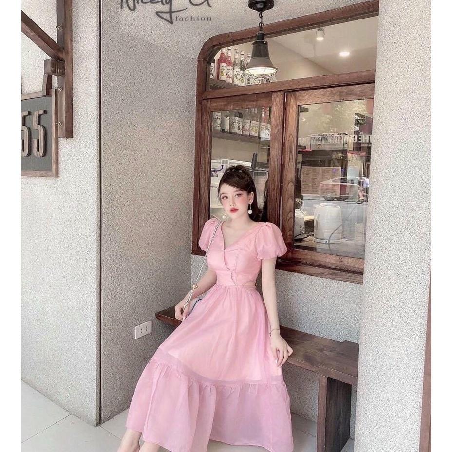 ĐẦM MAXI VOAN HỞ EO XINH XẮN