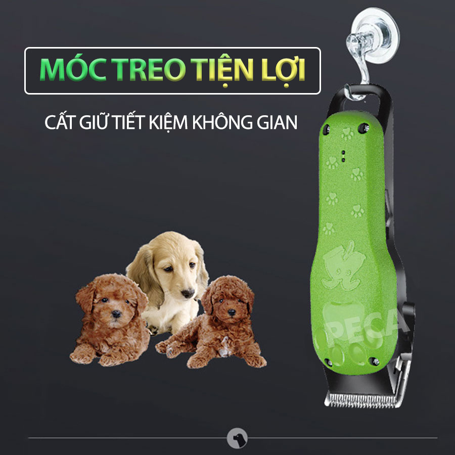 Tông đơ cắt tỉa lông thú cưng Kemei KM-CW10 điều chỉnh 2 mức tốc độ công suất mạnh 8W sạc nhanh USB chuyên nghiệp phù hợp cắt lông chó, mèo