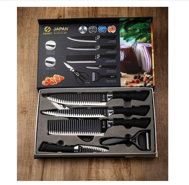 Bộ Dao Nhật 6 Món Cao Cấp Đa Năng , Chắc Chắn , Sắc Bén