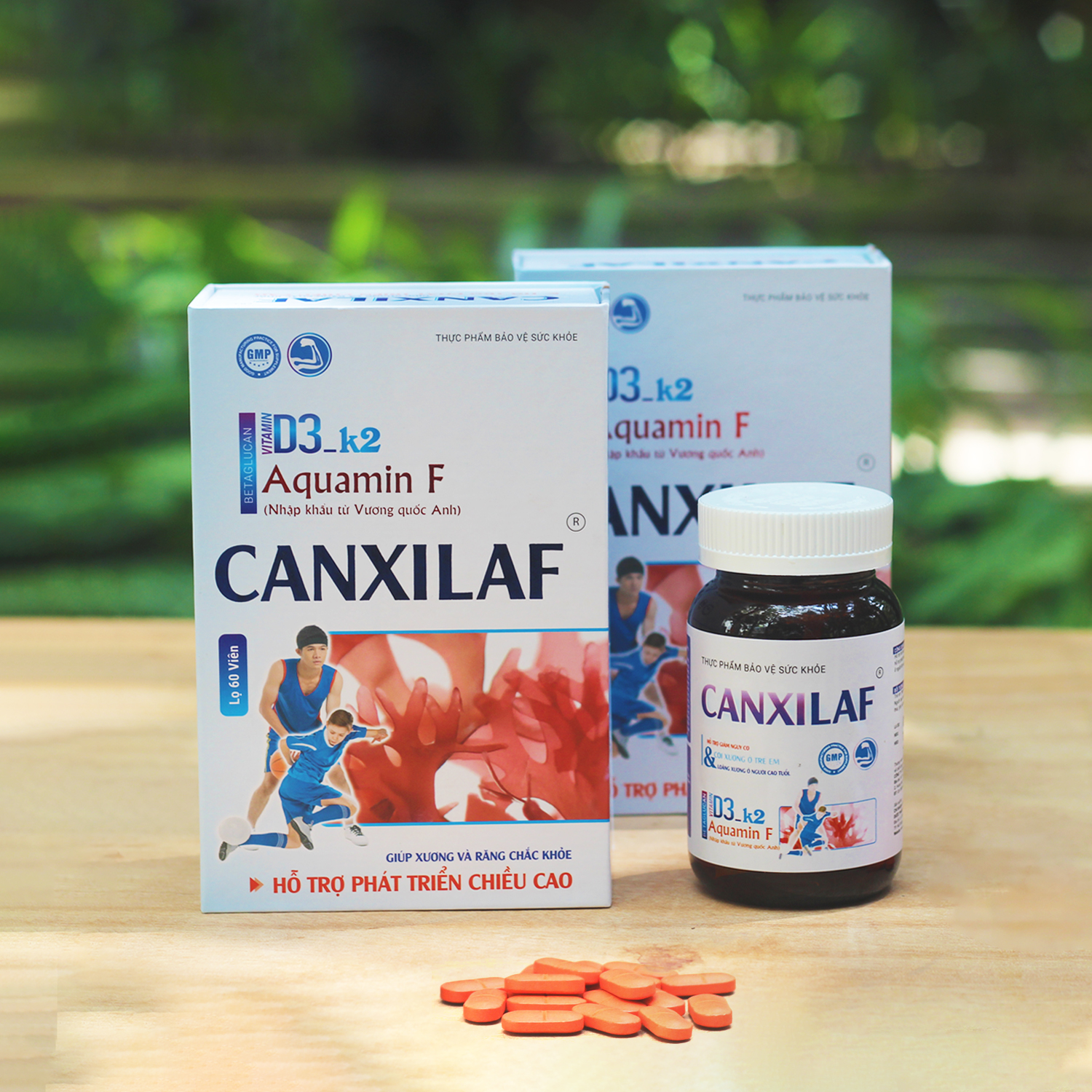 Viên uống hỗ trợ tăng chiều cao từ Tảo Biển NK Vương Quốc Anh, bổ sung Canxi và Vitamin D3 giảm nguy cơ loãng xương Canxi Laf (60 viên/hộp)