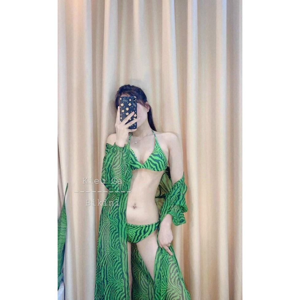 Bikini, Đồ Bơi Đi Biển Hai Mảnh Set 3 Món Tam Giác Secxy KG118 O