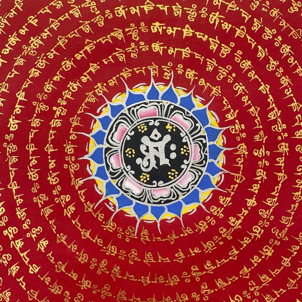 Tranh Thangka Mandala vẽ tay từ Tây Tạng